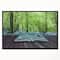 Designart - Open Book to Green Forest - Landscape Canvas Art Print in Black Frame